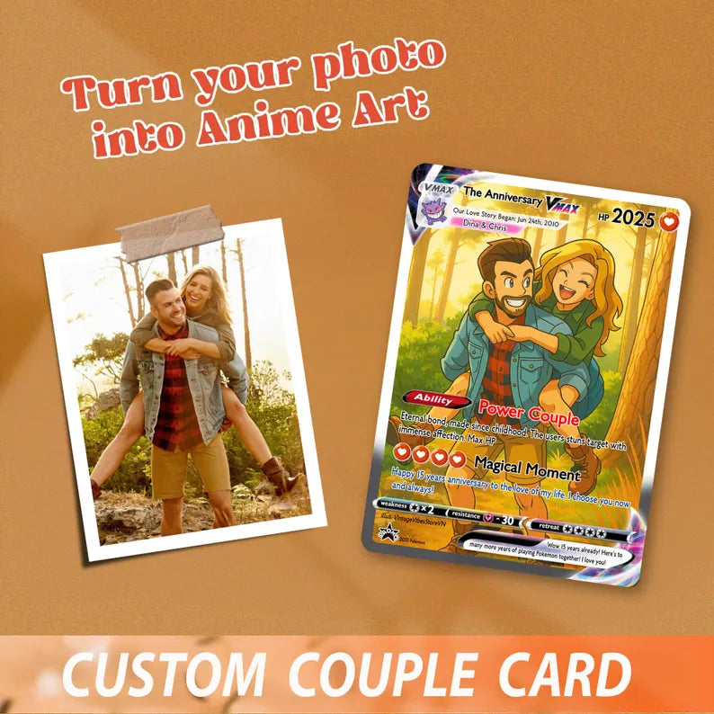 Personalized Pokemon Anniversary Card