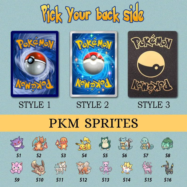Personalized Pokemon Anniversary Card