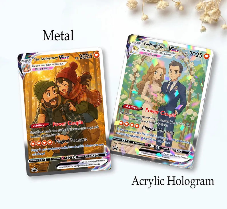 Personalized Pokemon Anniversary Card