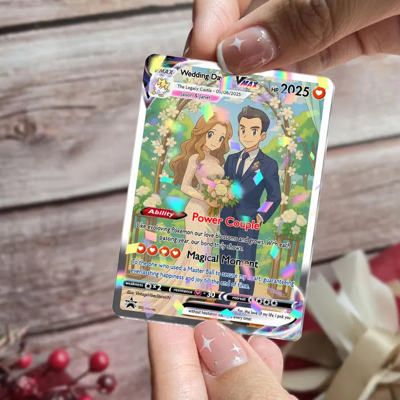 Personalized Pokemon Anniversary Card