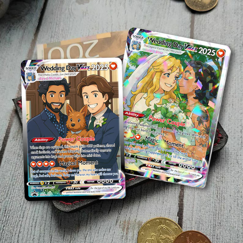 Personalized Pokemon Anniversary Card