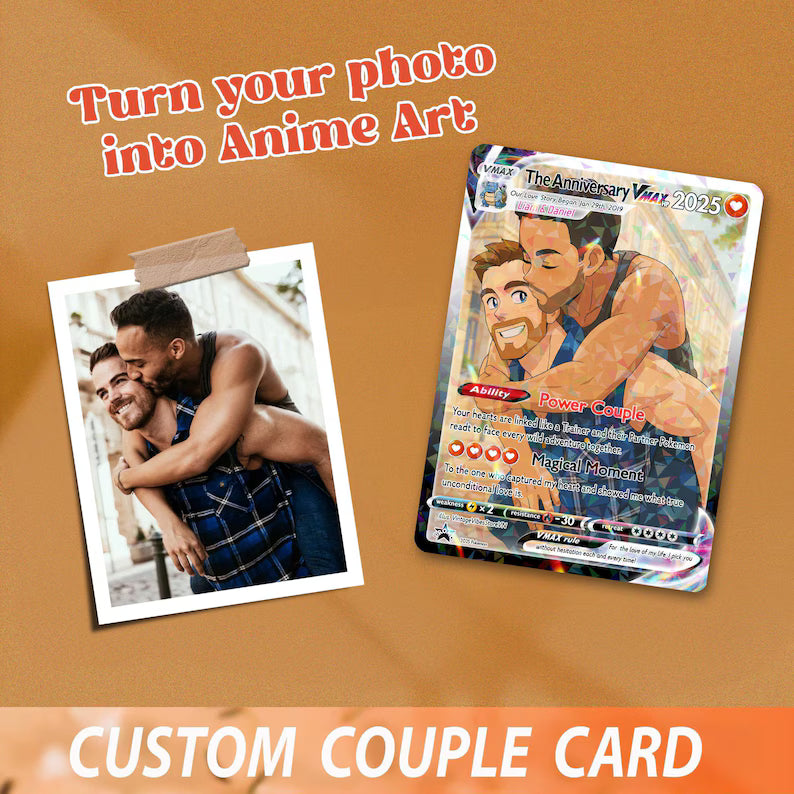 Personalized Pokemon Anniversary Card